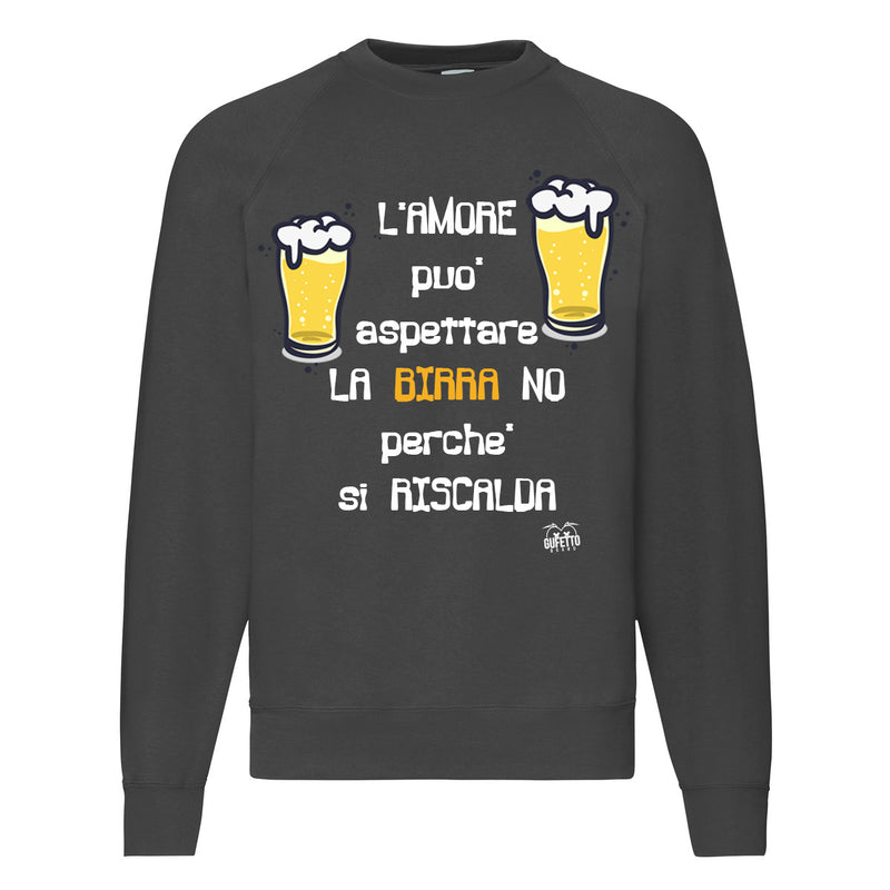 Felpa Classic  Uomo Donna Birra ( L732 ) - Gufetto Brand 