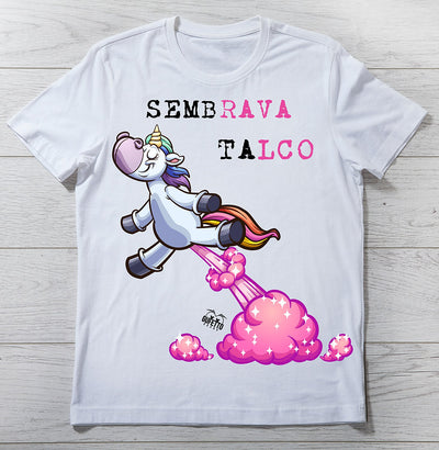 T-shirt Uomo BIANCA TALCO UNICORN Outlet - Gufetto Brand 