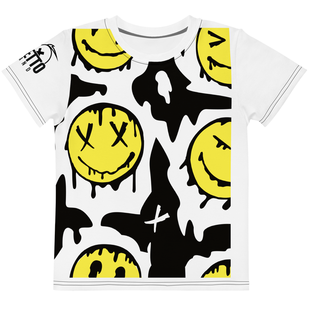 T-shirt girocollo per bambini Smile Face - Gufetto Brand 