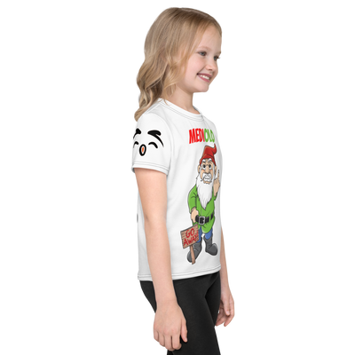 T-shirt girocollo per bambini Mediolo Bianca - Gufetto Brand 