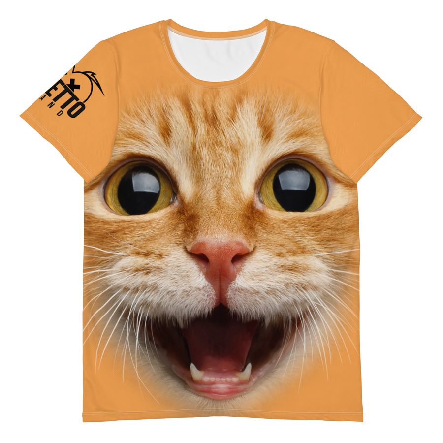 T-shirt sportiva uomo Gatto Ginger - Gufetto Brand 