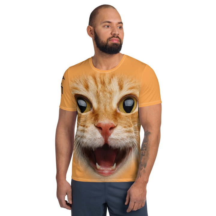 T-shirt sportiva uomo Gatto Ginger - Gufetto Brand 