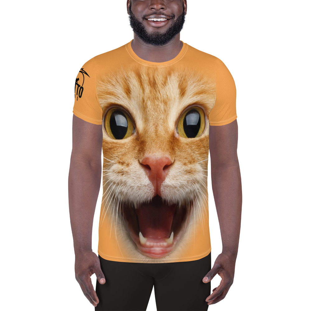 T-shirt sportiva uomo Gatto Ginger - Gufetto Brand 