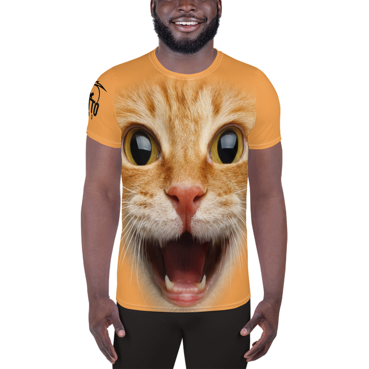 T-shirt sportiva uomo Gatto Ginger - Gufetto Brand 