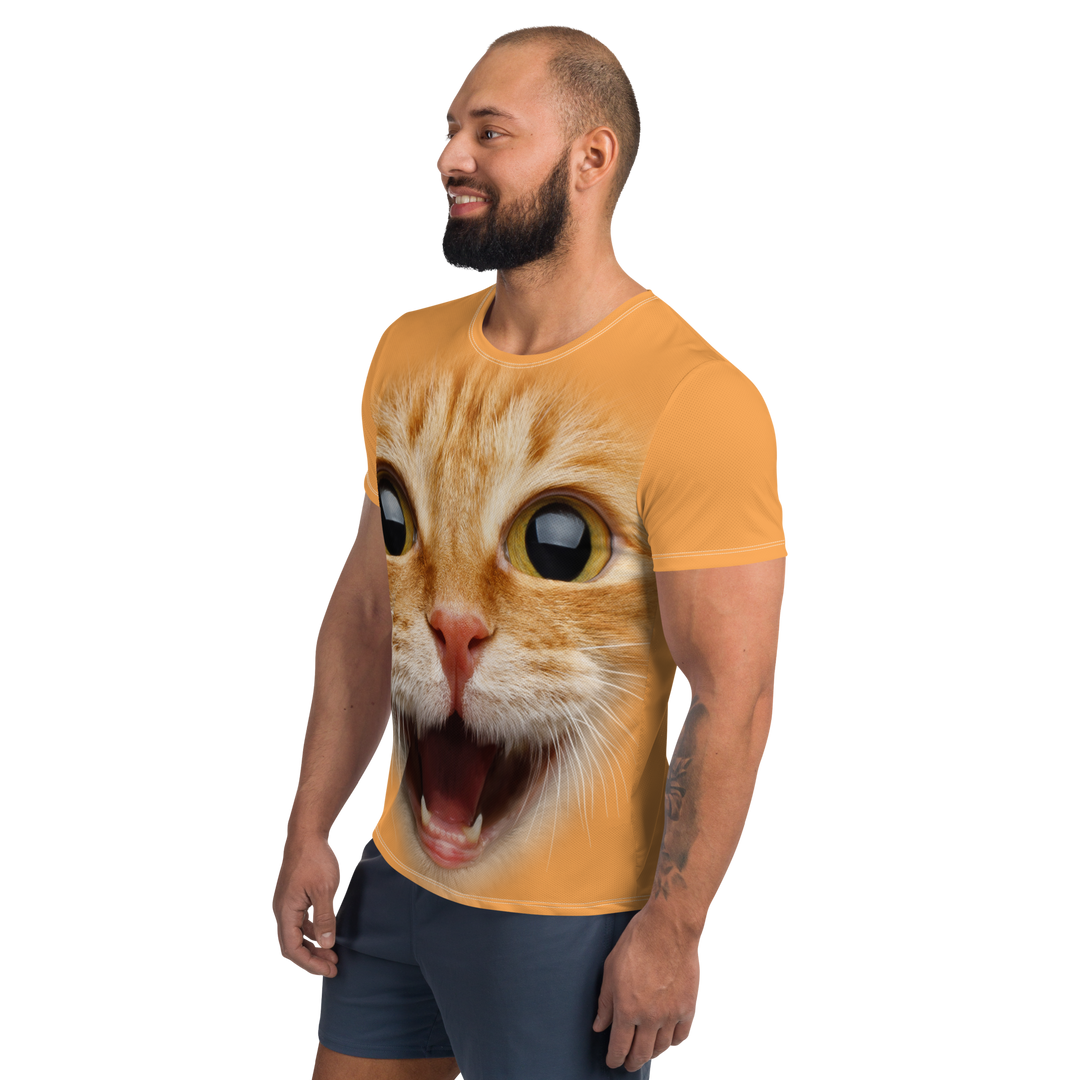 T-shirt sportiva uomo Gatto Ginger - Gufetto Brand 
