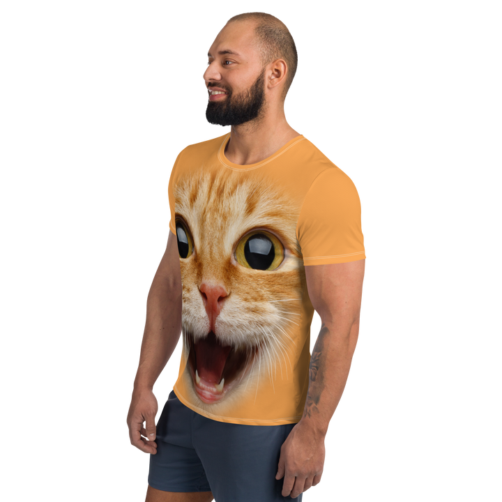 T-shirt sportiva uomo Gatto Ginger - Gufetto Brand 