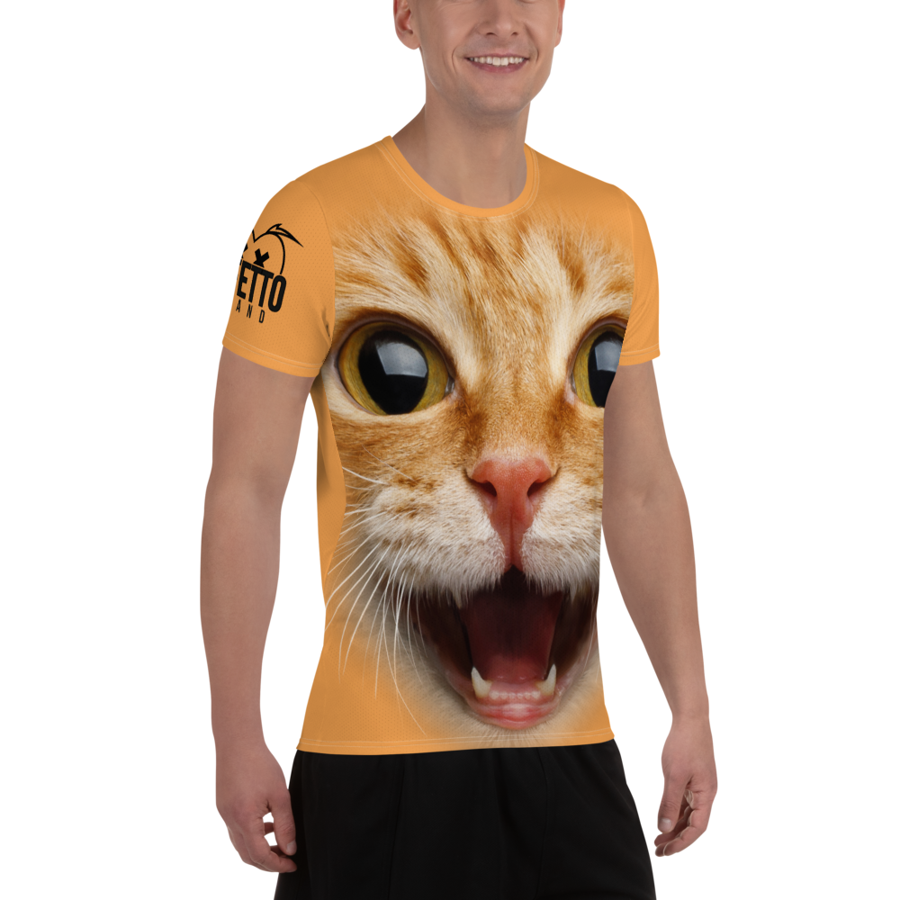 T-shirt sportiva uomo Gatto Ginger - Gufetto Brand 
