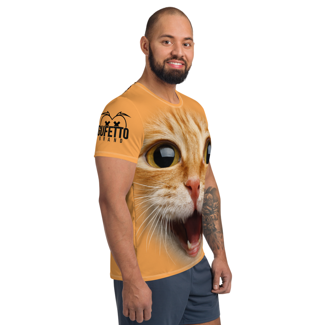 T-shirt sportiva uomo Gatto Ginger - Gufetto Brand 