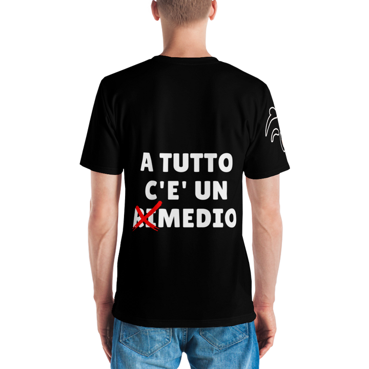 T-shirt uomo Mediolo Nera - Gufetto Brand 