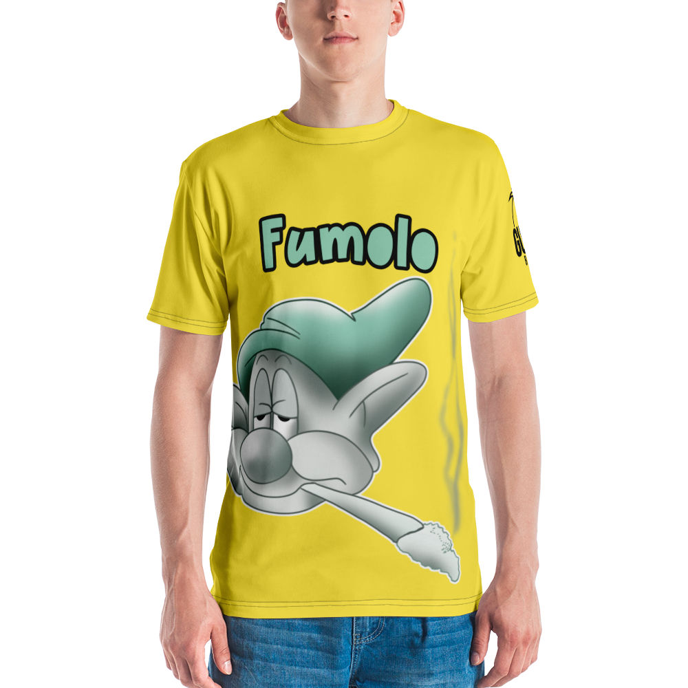 T-shirt uomo Gialla Fumolo - Gufetto Brand 