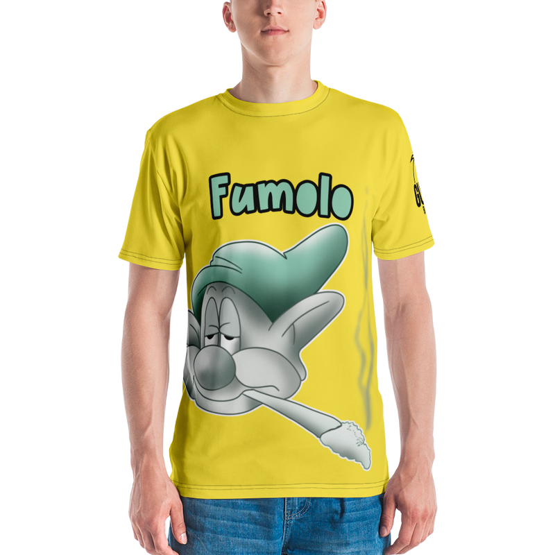 T-shirt uomo Gialla Fumolo - Gufetto Brand 