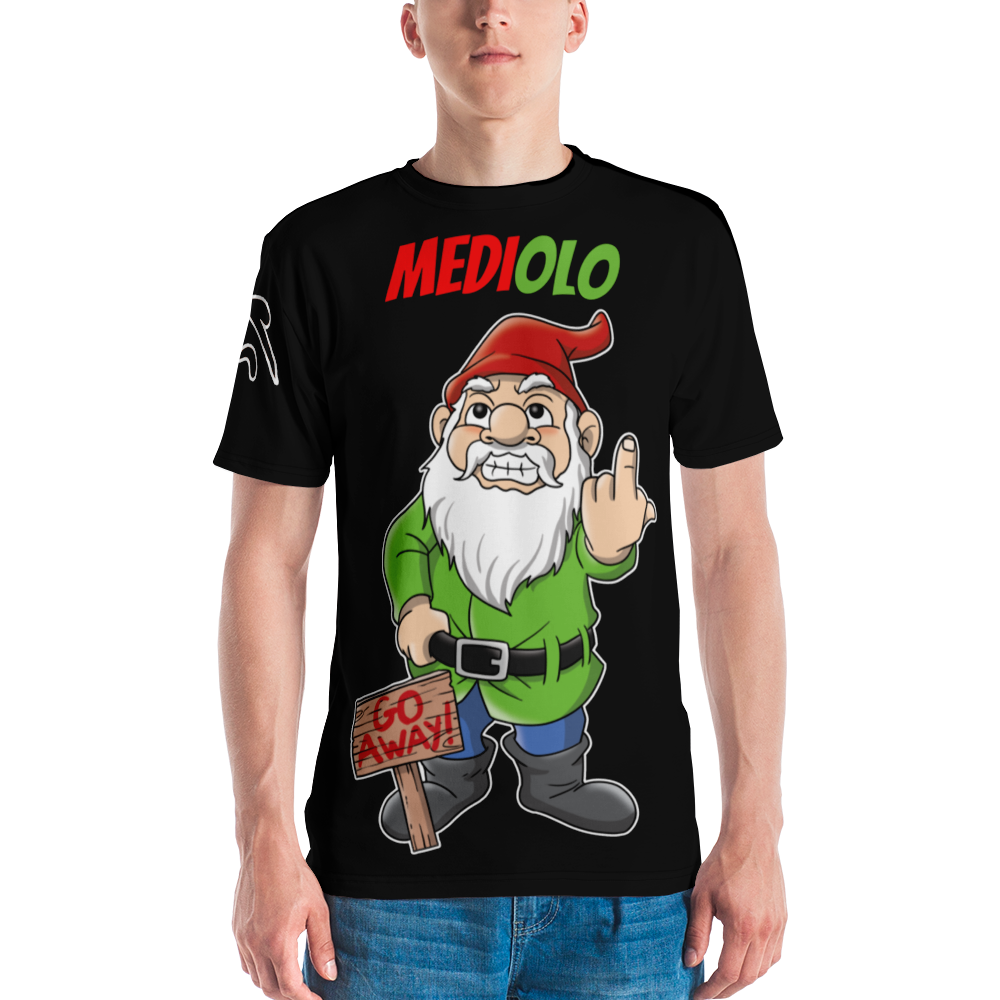 T-shirt uomo Mediolo Nera - Gufetto Brand 
