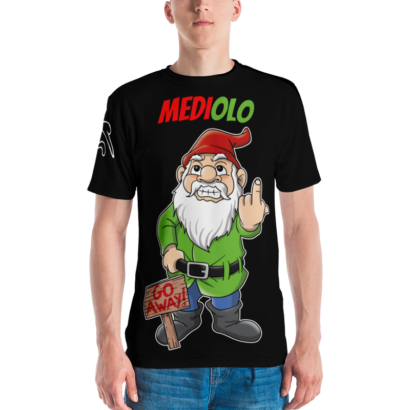 T-shirt uomo Mediolo Nera - Gufetto Brand 