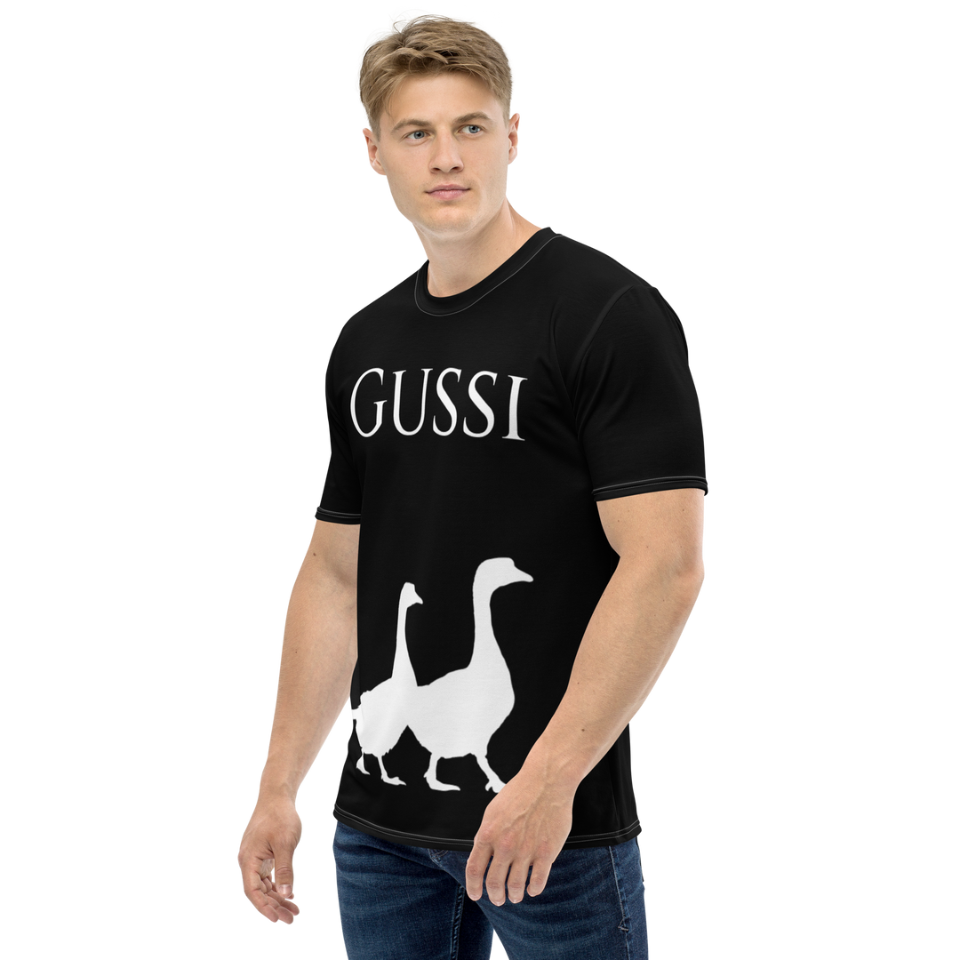 T-shirt uomo Nera Gussi - Gufetto Brand 