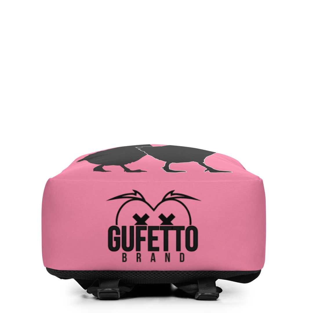 Zaino minimal GUSSI PINK - Gufetto Brand 