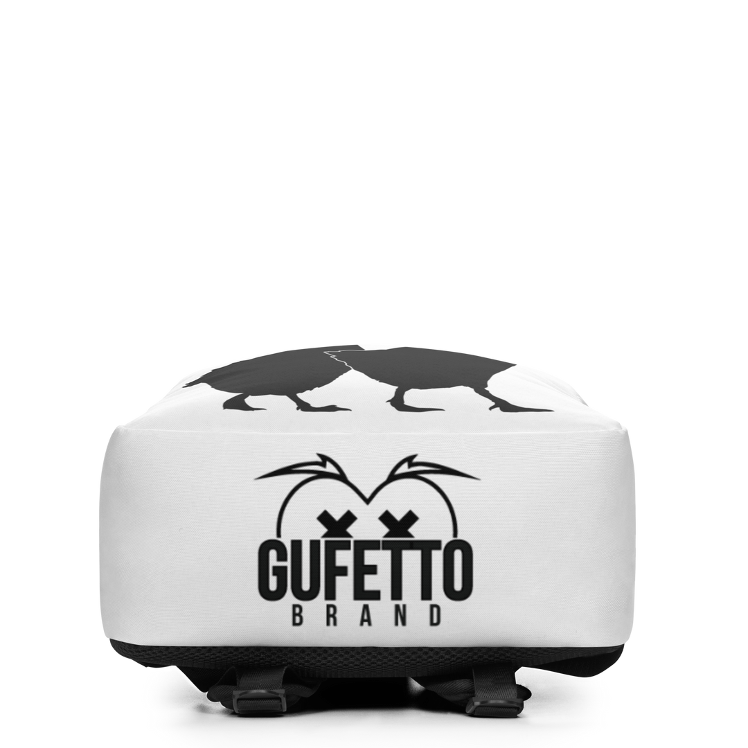 Zaino minimal Gussi Bianco - Gufetto Brand 