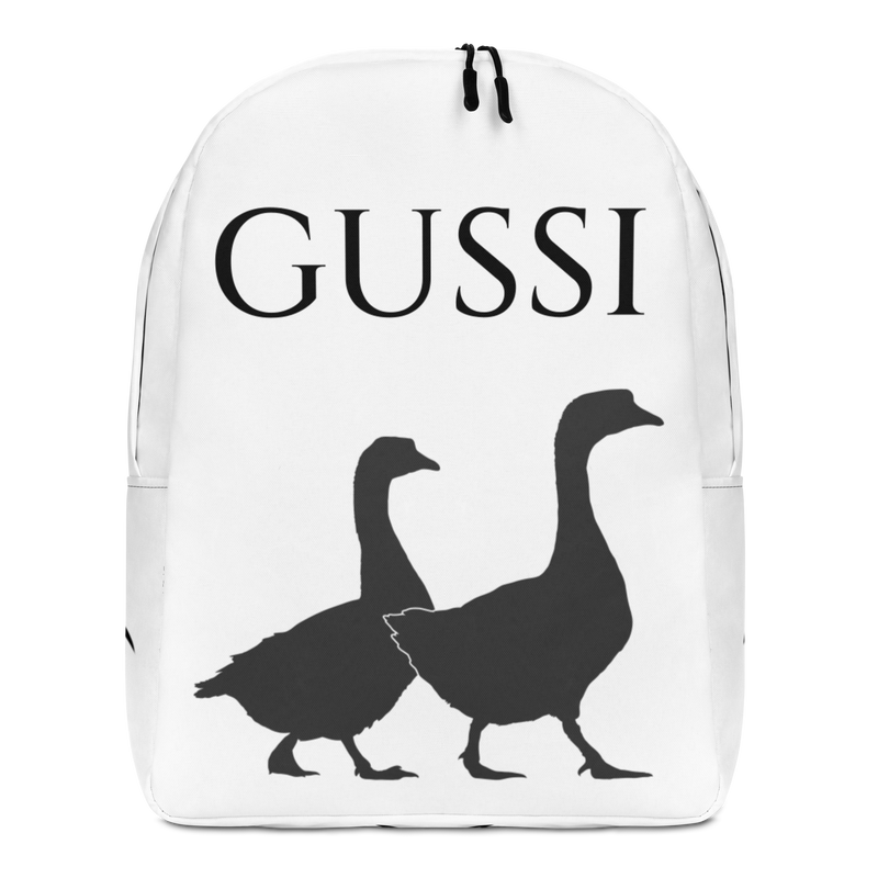 Zaino minimal Gussi Bianco - Gufetto Brand 