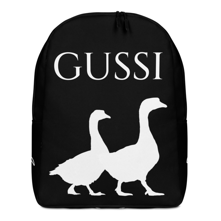 Zaino minimal Gussi Black - Gufetto Brand 
