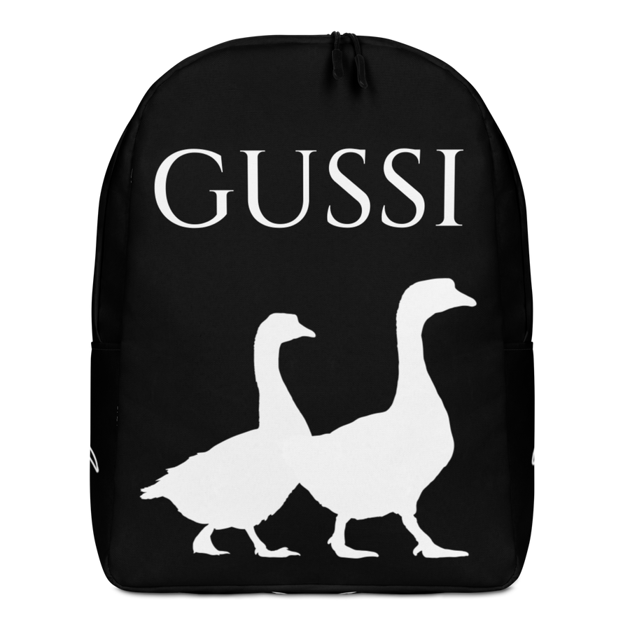 Zaino minimal Gussi Black - Gufetto Brand 