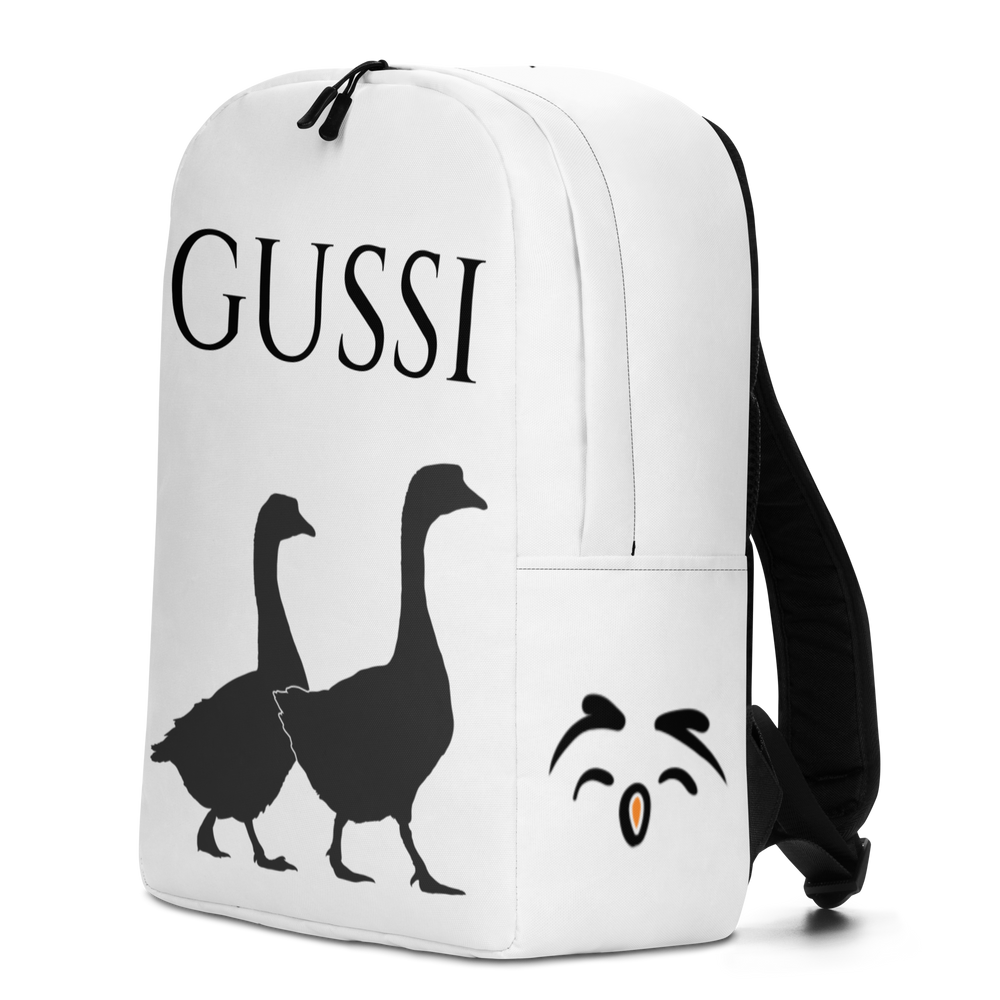 Zaino minimal Gussi Bianco - Gufetto Brand 
