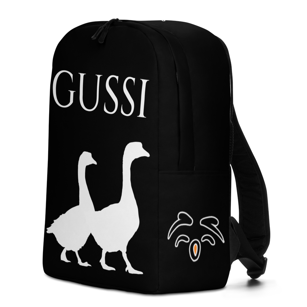 Zaino minimal Gussi Black - Gufetto Brand 