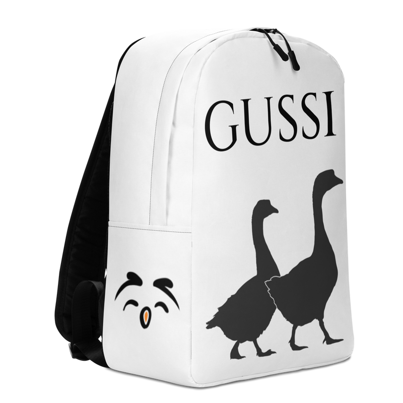 Zaino minimal Gussi Bianco - Gufetto Brand 