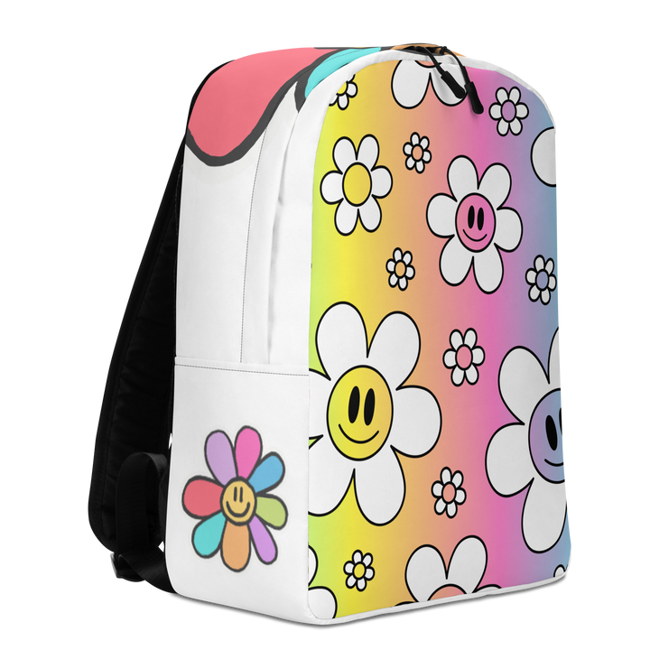 Zaino minimal Flower Smile - Gufetto Brand 