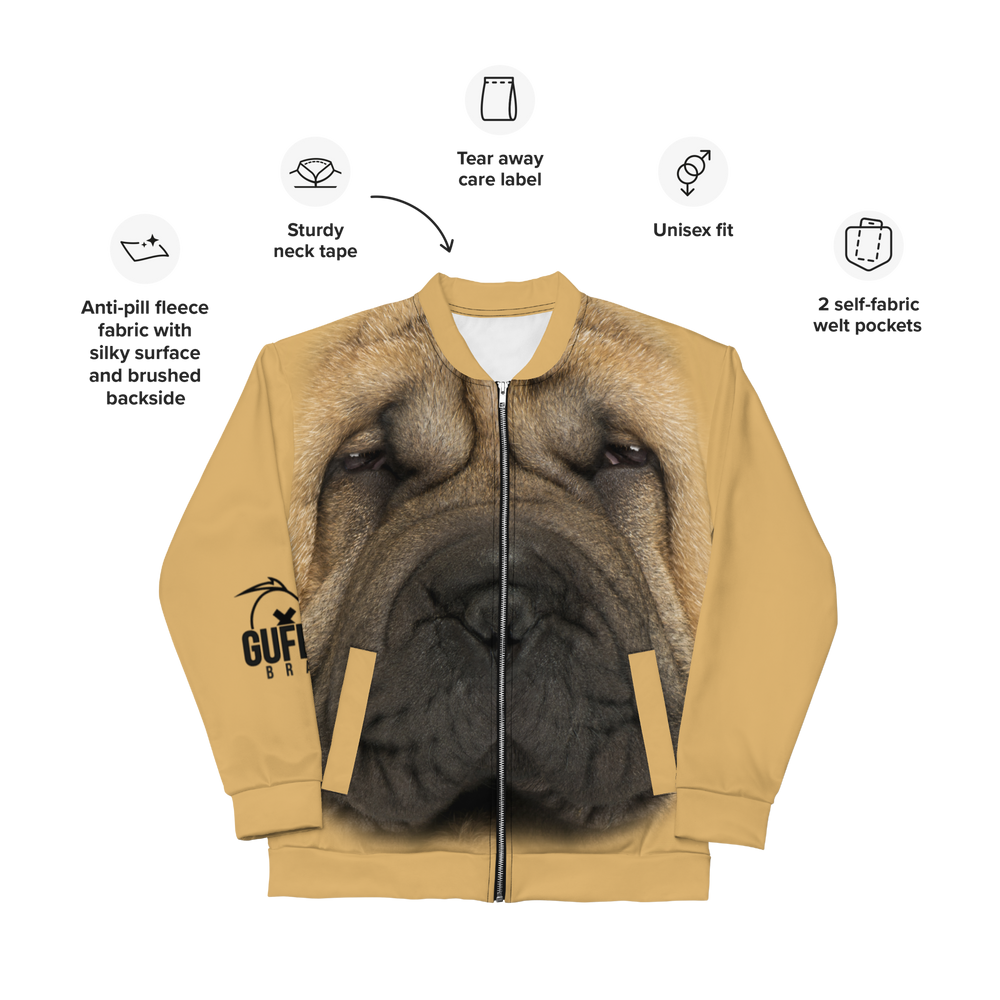 Bomber unisex Uomo/Donna Sharpei - Gufetto Brand 