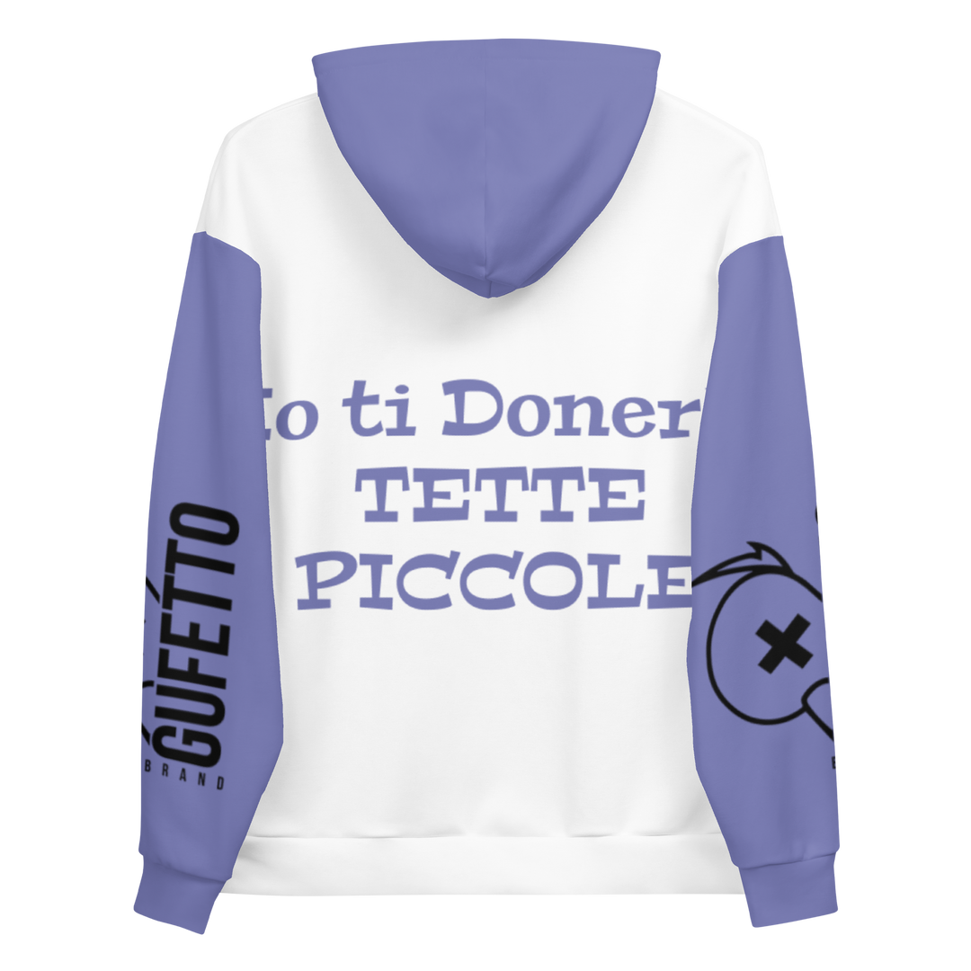 Felpa con cappuccio Donna Fatina Ignorante Tette Piccole - Gufetto Brand 