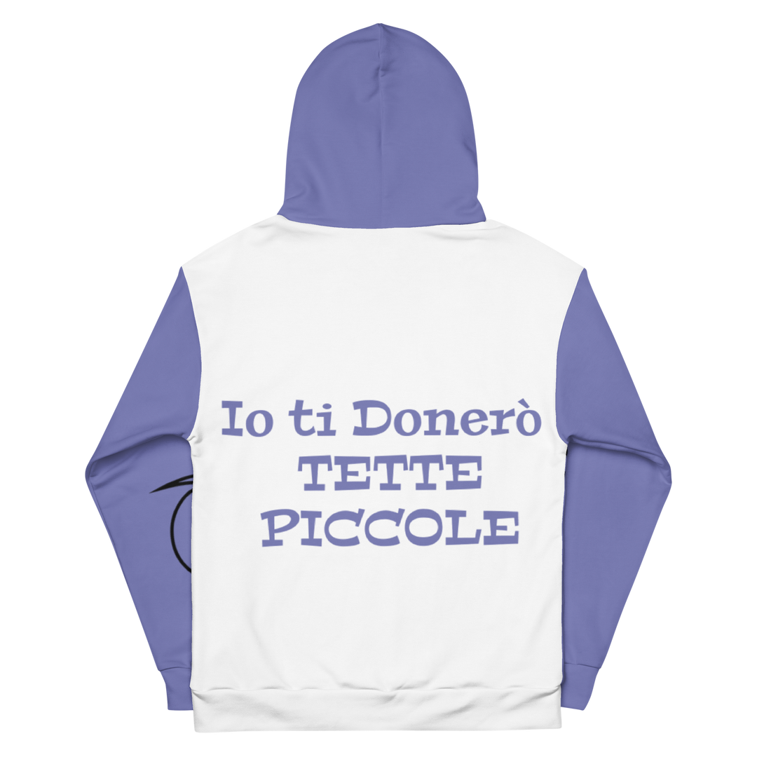 Felpa con cappuccio Donna Fatina Ignorante Tette Piccole - Gufetto Brand 