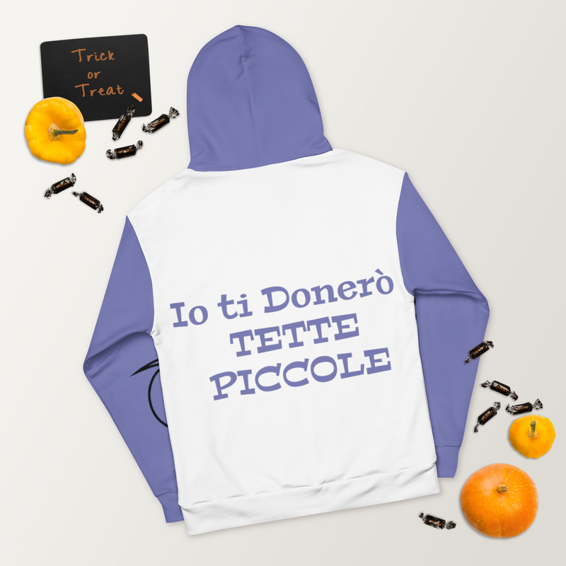 Felpa con cappuccio Donna Fatina Ignorante Tette Piccole - Gufetto Brand 