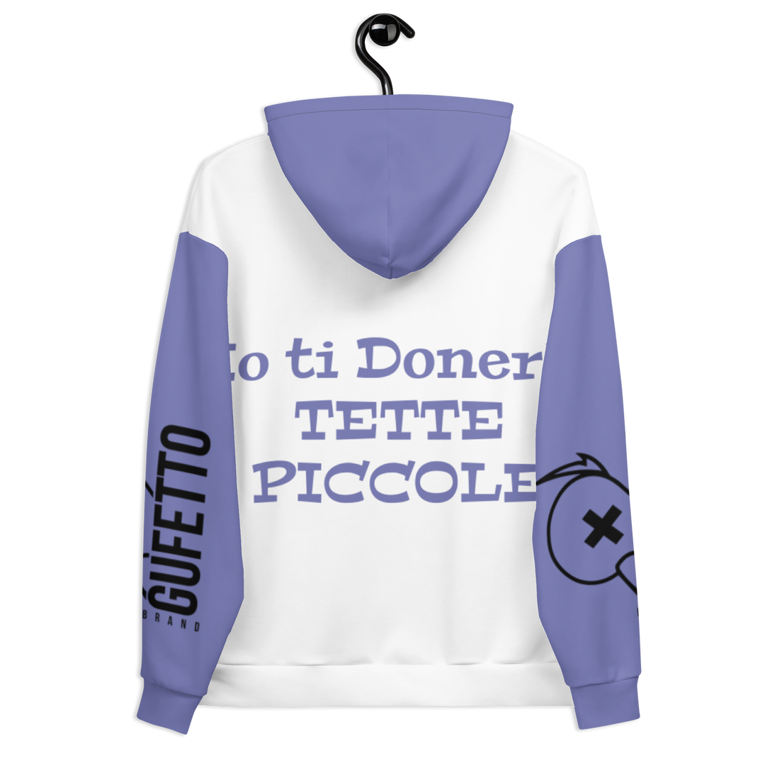 Felpa con cappuccio Donna Fatina Ignorante Tette Piccole - Gufetto Brand 