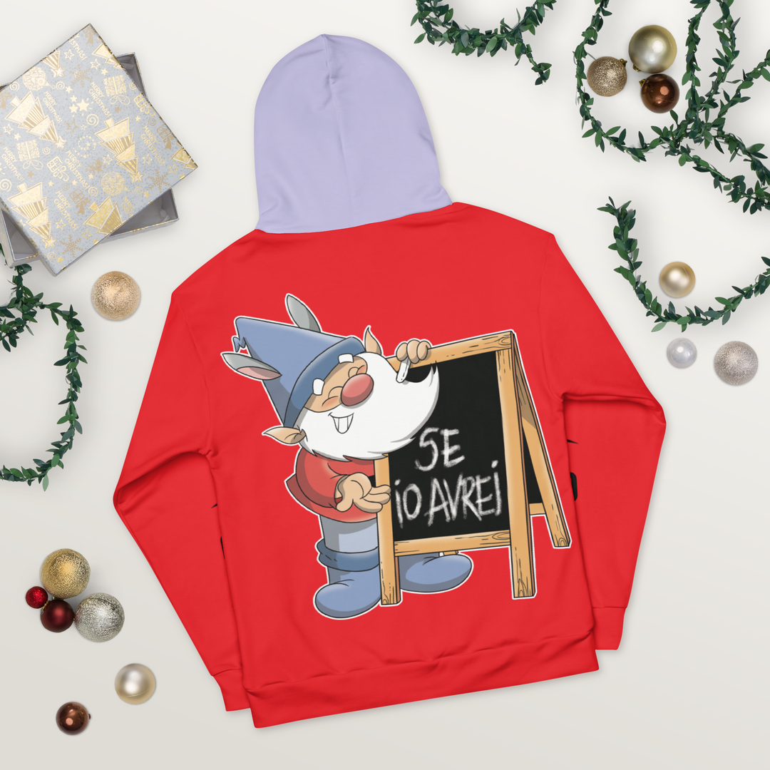 Felpa con cappuccio Uomo/Donna GRAMMATICOLO - Gufetto Brand 