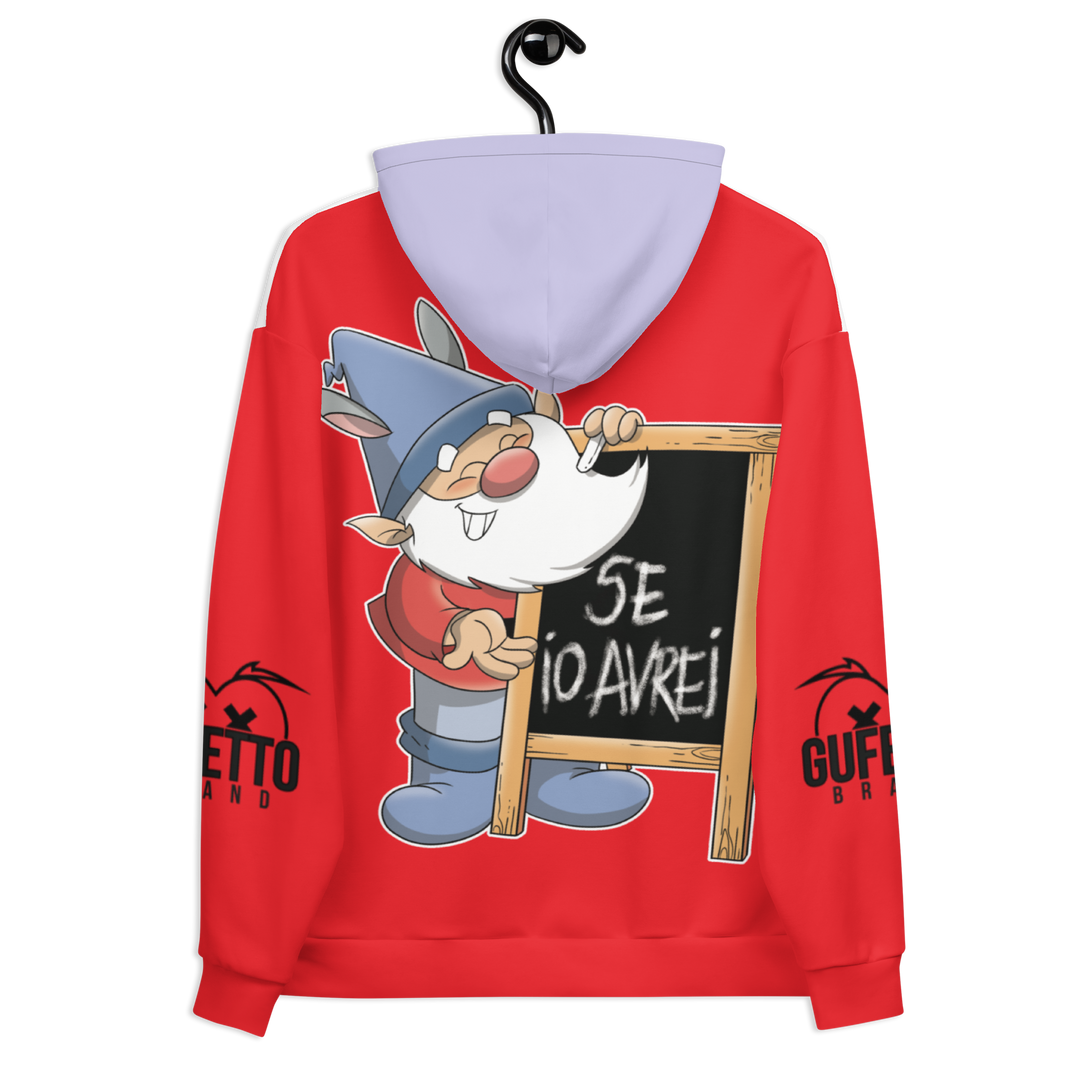 Felpa con cappuccio Uomo/Donna GRAMMATICOLO - Gufetto Brand 