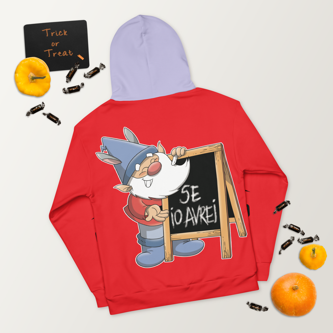 Felpa con cappuccio Uomo/Donna GRAMMATICOLO - Gufetto Brand 