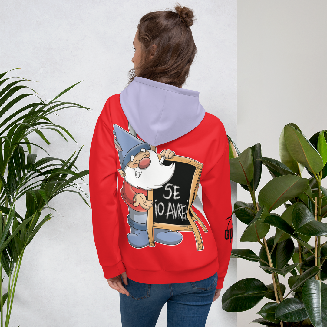 Felpa con cappuccio Uomo/Donna GRAMMATICOLO - Gufetto Brand 