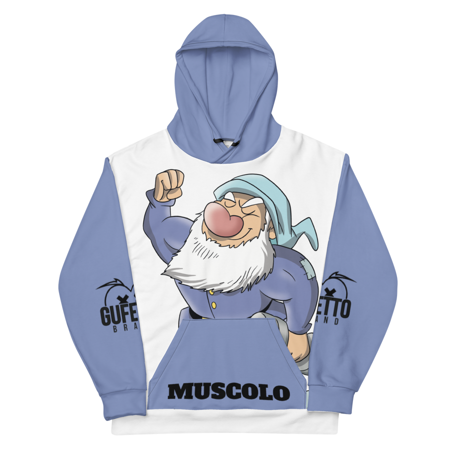 Felpa con cappuccio Uomo/Donna MUSCOLO - Gufetto Brand 