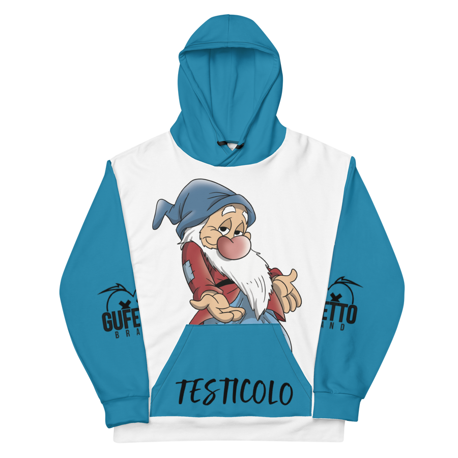 Felpa con cappuccio Uomo/Donna TESTICOLO - Gufetto Brand 