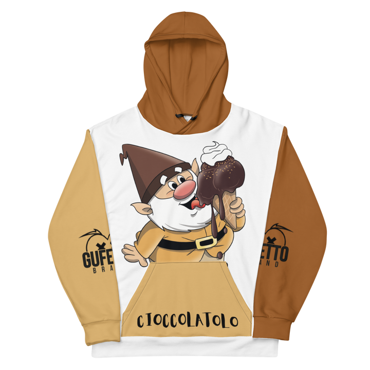 Felpa con cappuccio Uomo/Donna Cioccolatolo - Gufetto Brand 