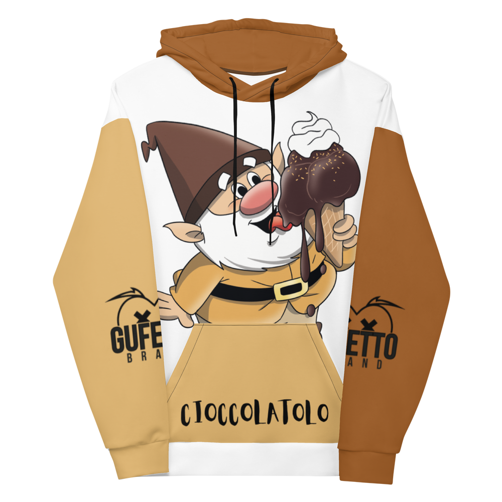 Felpa con cappuccio Uomo/Donna Cioccolatolo - Gufetto Brand 