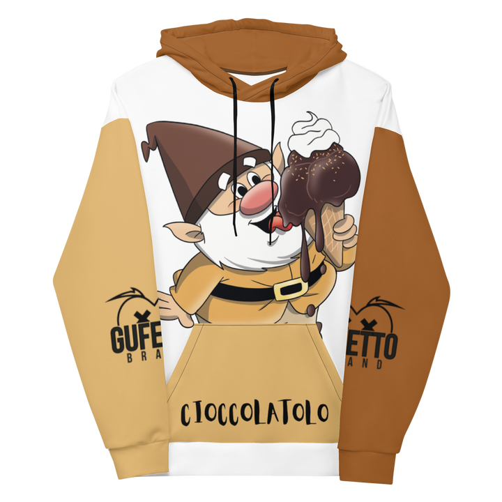 Felpa con cappuccio Uomo/Donna Cioccolatolo - Gufetto Brand 