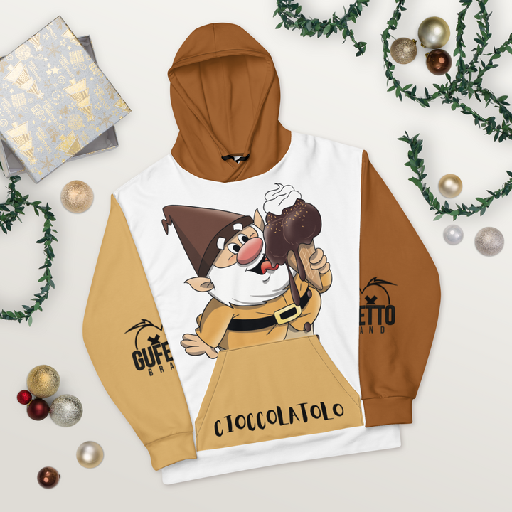 Felpa con cappuccio Uomo/Donna Cioccolatolo - Gufetto Brand 