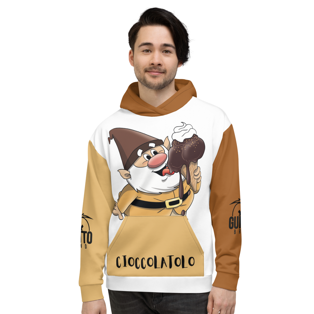Felpa con cappuccio Uomo/Donna Cioccolatolo - Gufetto Brand 