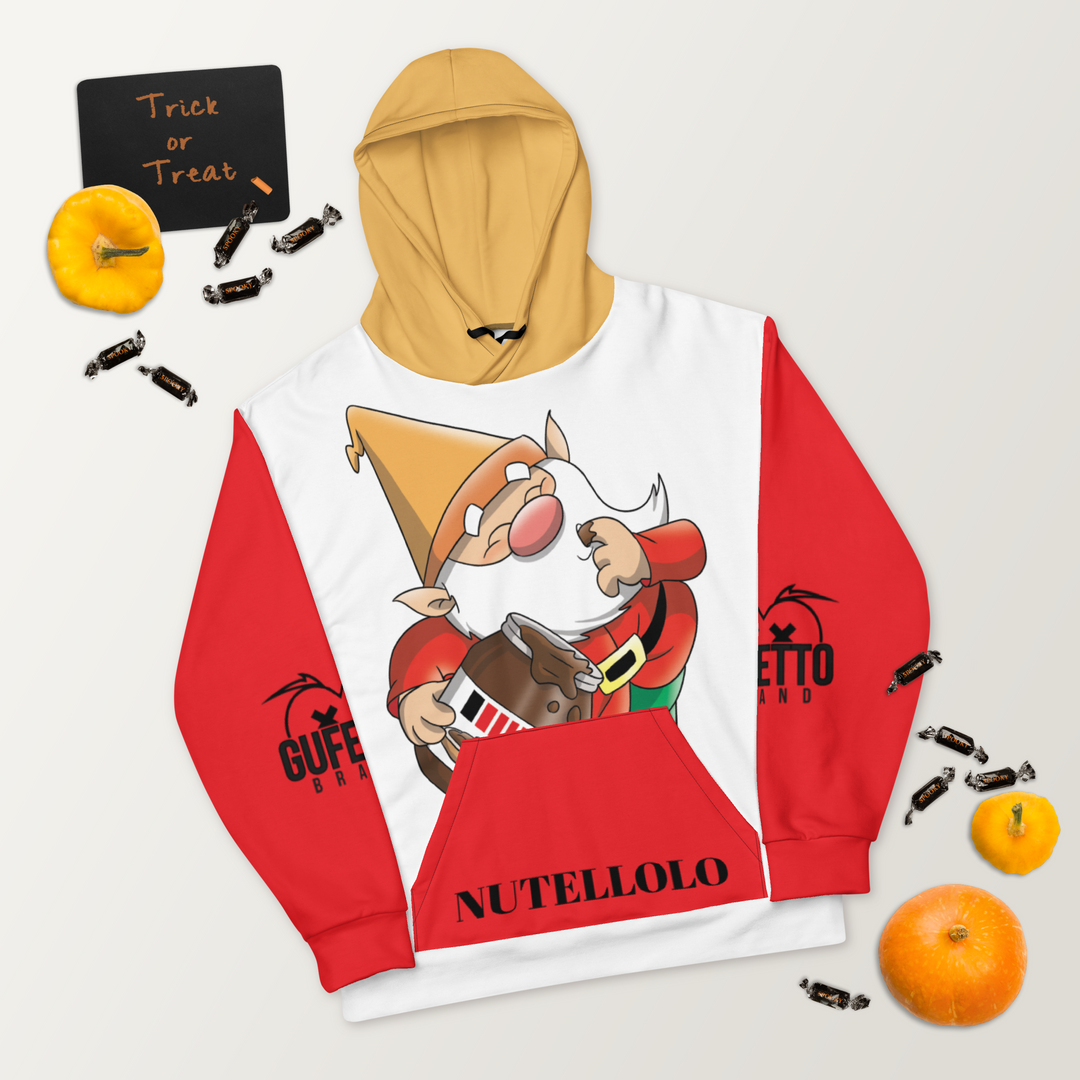 Felpa con cappuccio Uomo/Donna Nutellolo - Gufetto Brand 