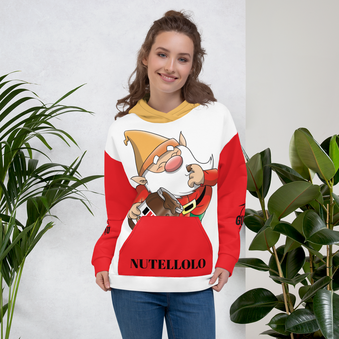 Felpa con cappuccio Uomo/Donna Nutellolo - Gufetto Brand 