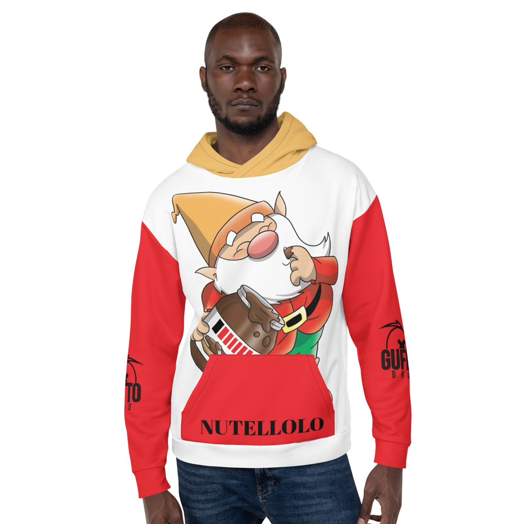 Felpa con cappuccio Uomo/Donna Nutellolo - Gufetto Brand 