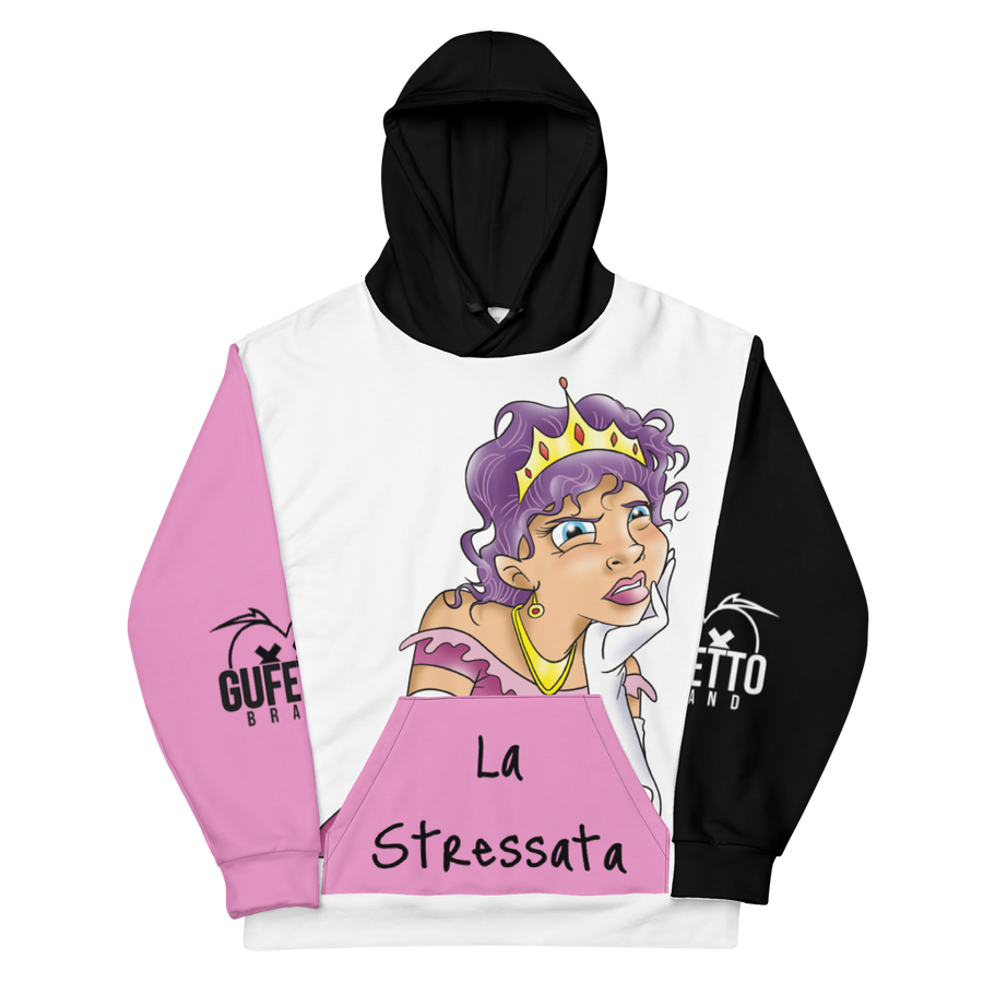 Felpa con cappuccio Uomo/Donna LA STRESSATA - Gufetto Brand 