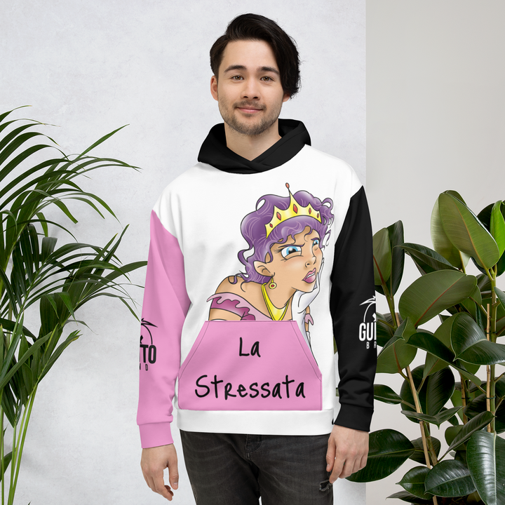 Felpa con cappuccio Uomo/Donna LA STRESSATA - Gufetto Brand 