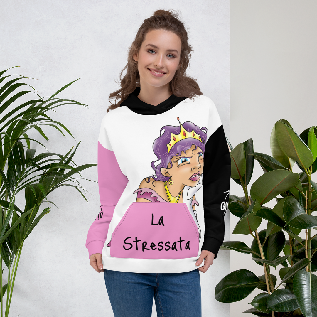 Felpa con cappuccio Uomo/Donna LA STRESSATA - Gufetto Brand 
