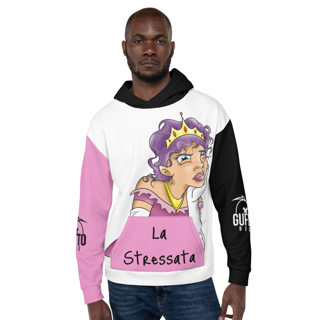 Felpa con cappuccio Uomo/Donna LA STRESSATA - Gufetto Brand 